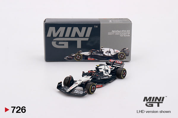 Mini GT AlphaTauri AT04 #21 2023 F1 2023 Australian GP Nyck de Vries 1:64 Scale